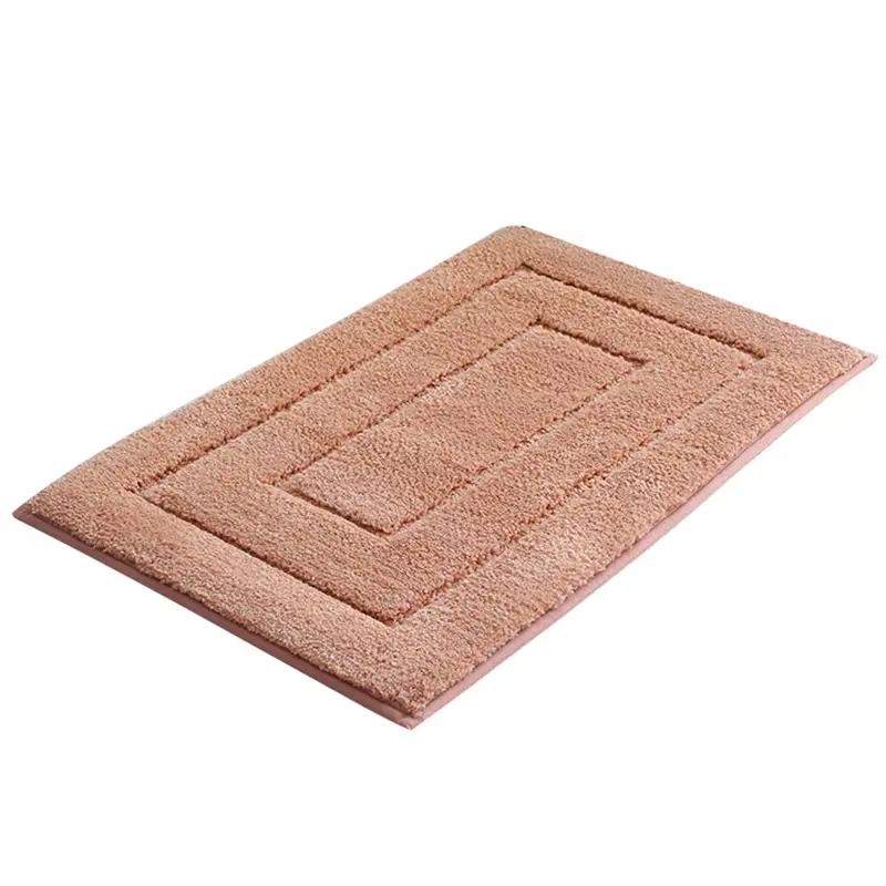 Wholesale Soild Shaggy Antislip Basics Banded Microfiber Bath Mat For Bathroom Non Slip