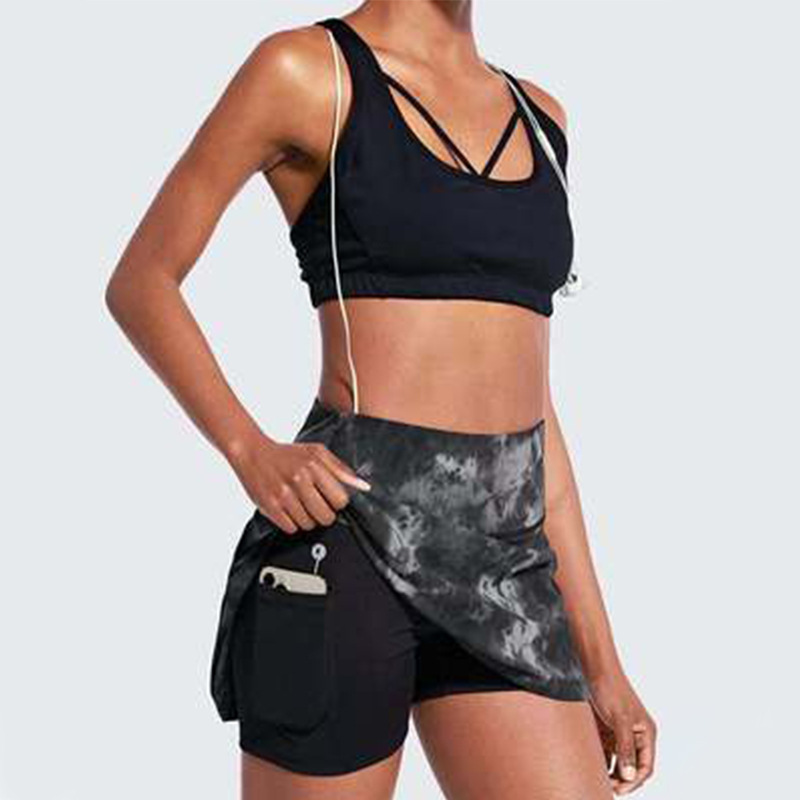 Women's Active Athletic Skirt Sports golf dress Tennis Running Pockets SkIrt