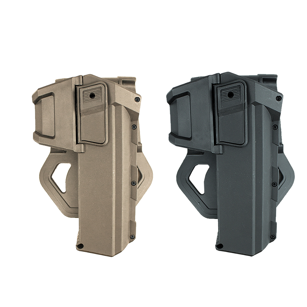 Tactical Movable Gun Holster for Glock 17 22 Airsoft Pistol Case with Flashlight Laser Mounted Right Hand Waist Pistol Holster