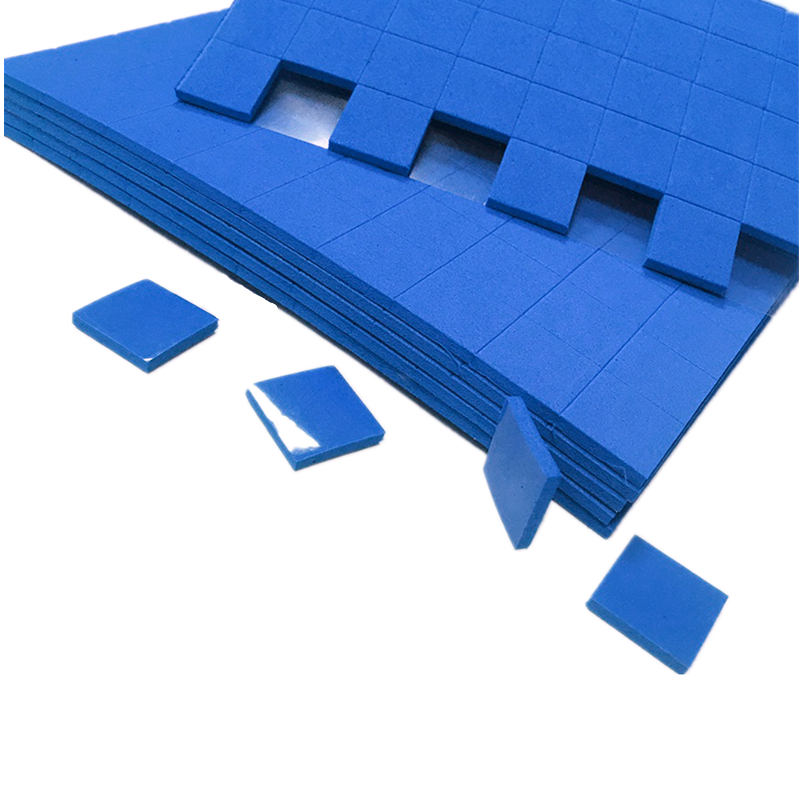 4mm Thickness Adhesive Backed Blue EVA Rubber Foam Glass Shipping Protection Separator Pads