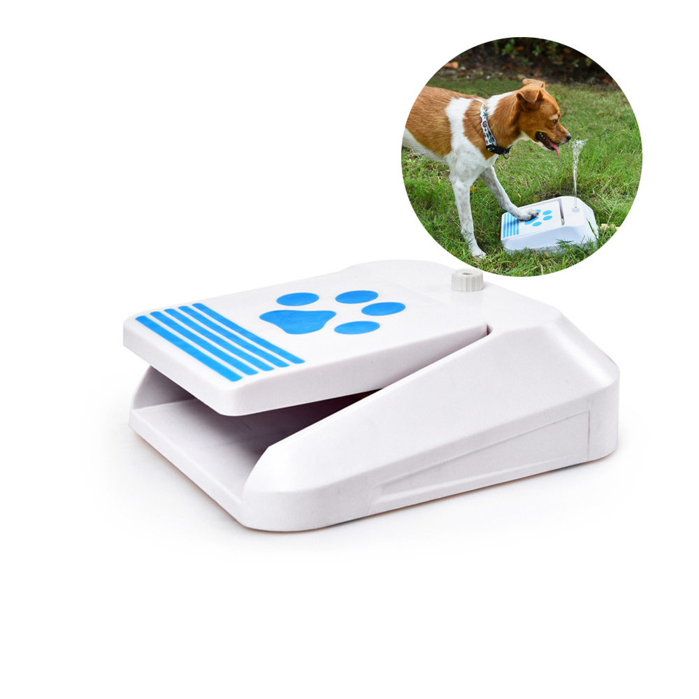 Petstar Automatic Pedal Pet Waterer Outdoor Pet Dog Drinking Water Fountain