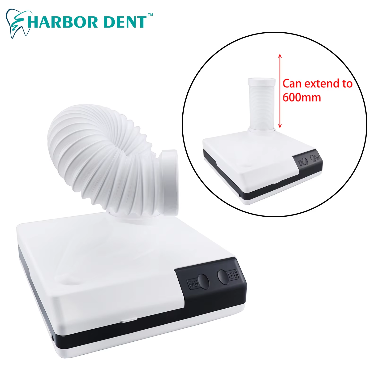 60W Portable Dental Lab Dust Collector Vacuum Cleaner Dust Cleaning Machine with Electricity Power Source