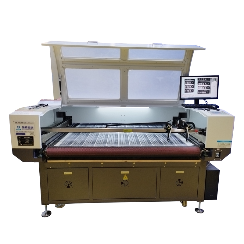 1610 small vision laser cutting machine for cutting fabric cloth label