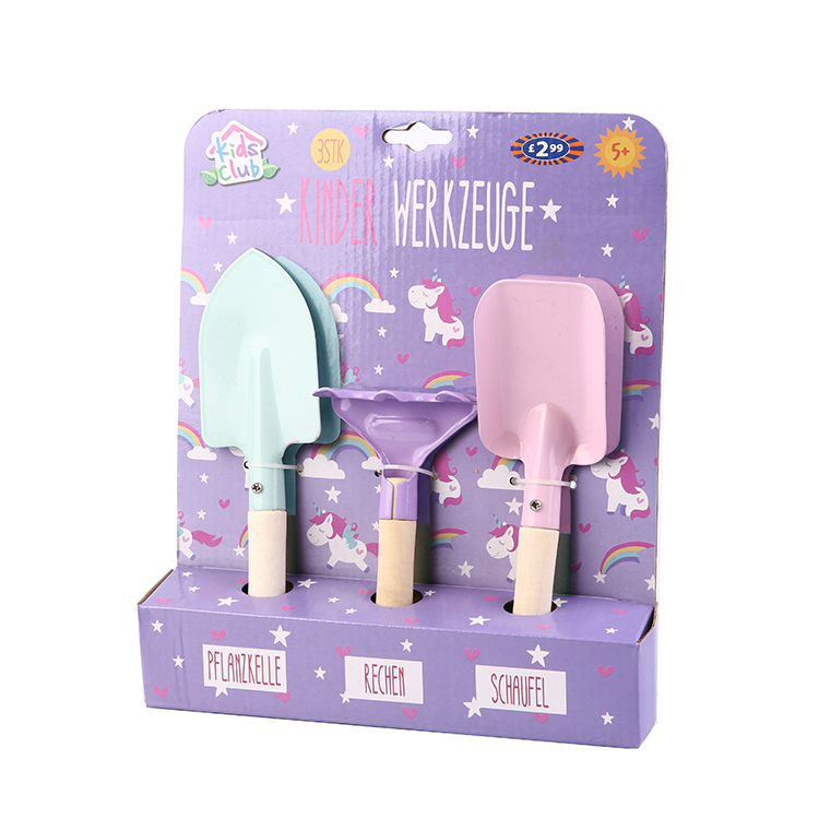 GA10111U Unicorn 3pk garden tool toys for kids