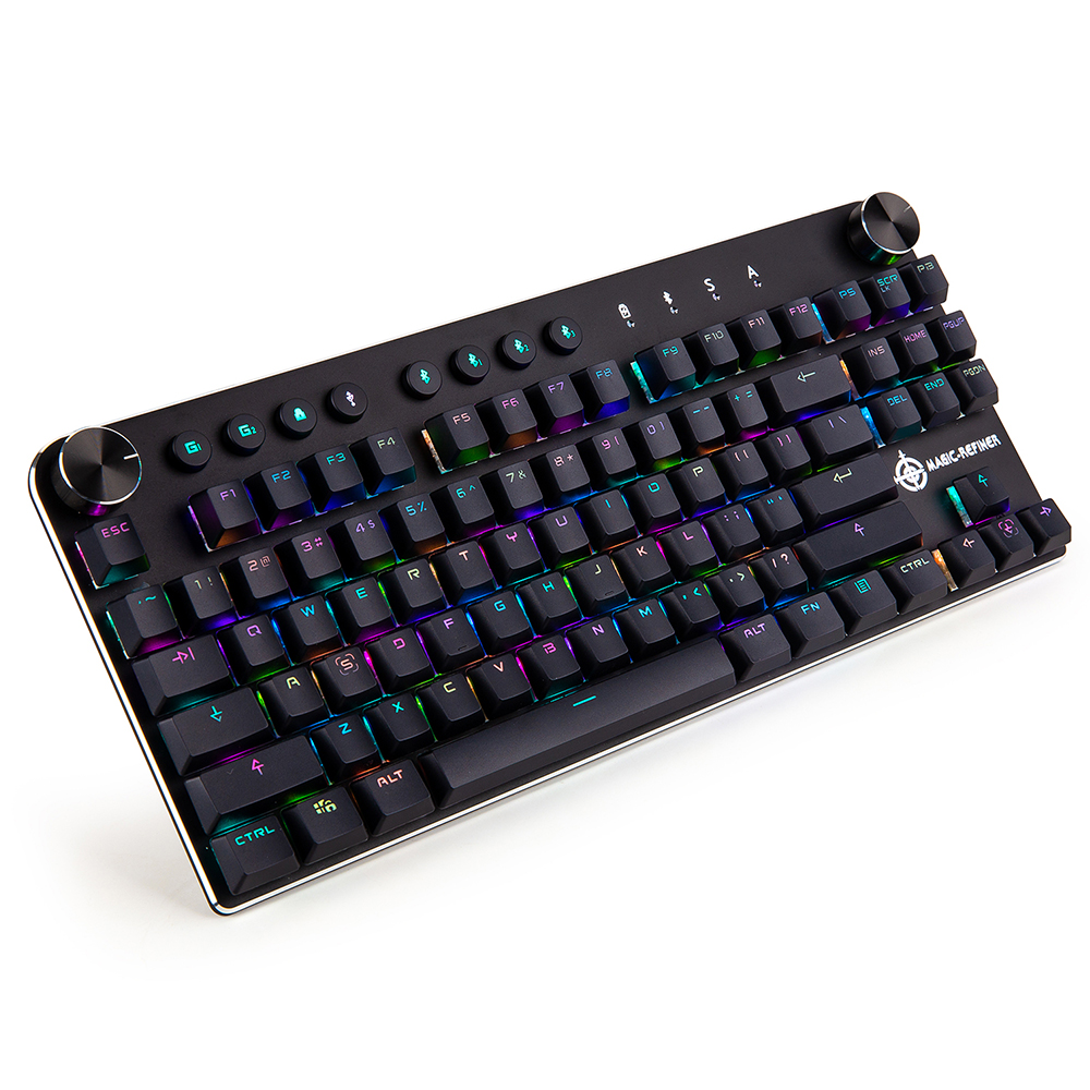Механическая игровая клавиатура K552 KUMARA RGB с подсветкой, 87 клавиш, синие переключатели, клавиатура с подсветкой для игр