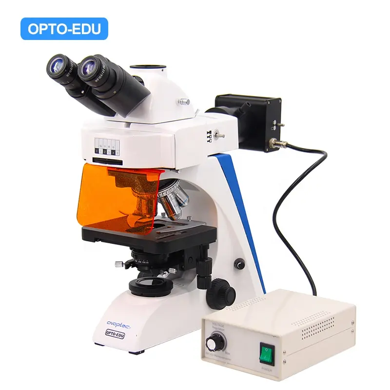 OPTO-EDU A16.2603-LT4 6 Holes Disc Fluorescence Illuminator Professional Fluorescence Microscope