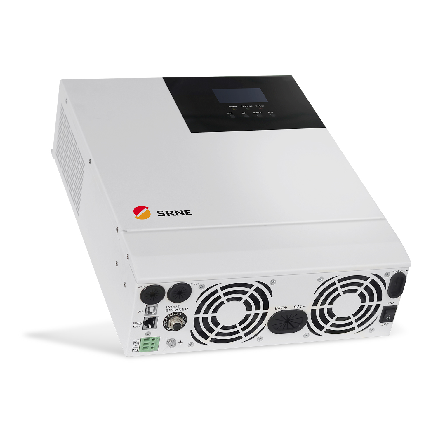 Hybrid solar inverter pure sine wave 5kW 120V input HF4850U80-H with 80A mppt solar charge controller