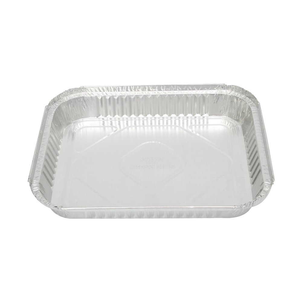 2500ml Food Grade Large Size Disposable Food Packaging BBQ Aluminium Foil Trays Containers
