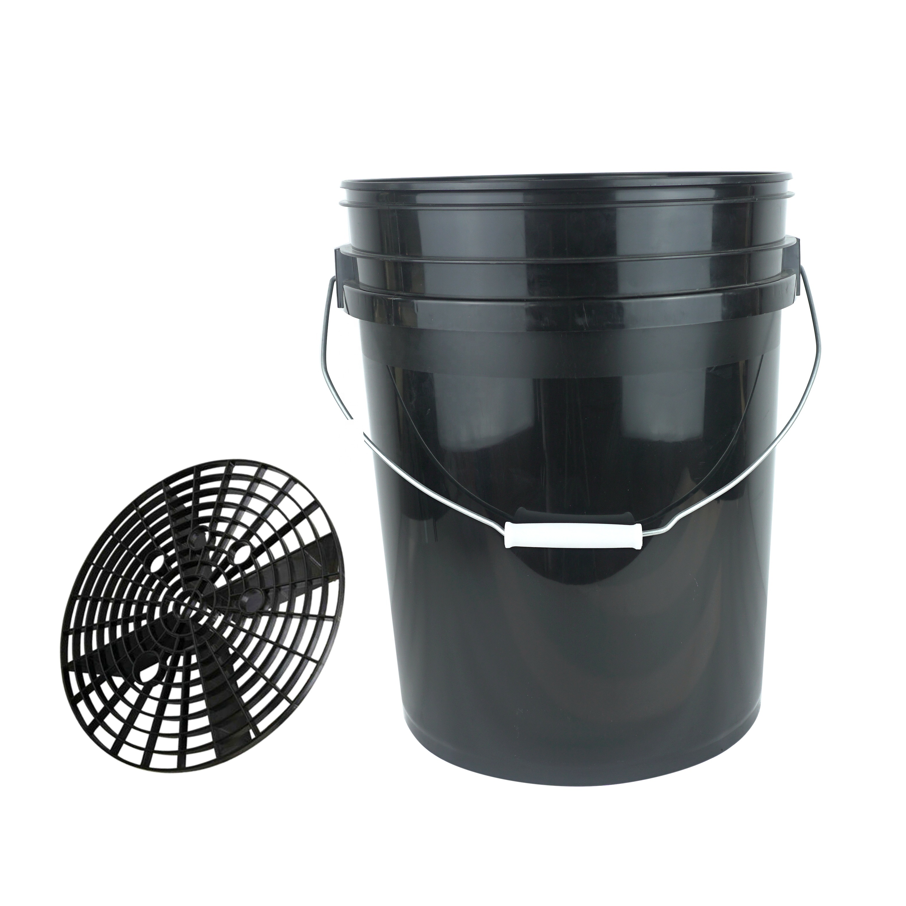 ZY8002- 15 Liters plastic round detailing bucket with girt guard for bucket car washing tool