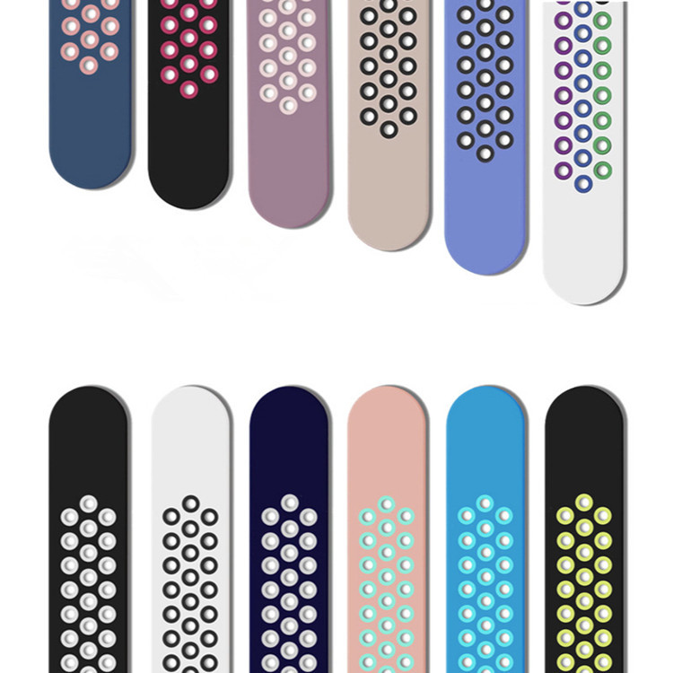 Amazon Hot duocolor силиконовый смарт-браслет для Apple i watch 6 5 SE мягкий силиконовый ремешок для часов спортивный ремешок