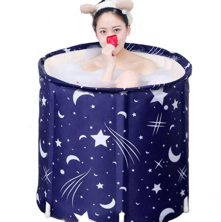 New Hot Adult Bath Bucket Large Size Folding Bathtub Family Thickened Clip Cotton Portable