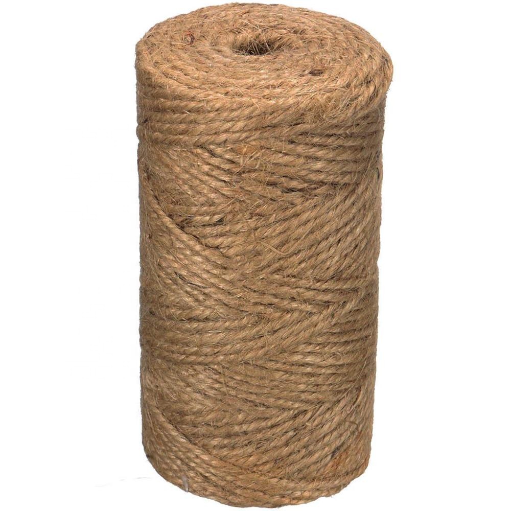SR 328 фута 109YD 100 м 2 мм шириной 3 слоя натуральная пеньковая веревка джутовая веревка для посылок, 2 мм джутовая веревка