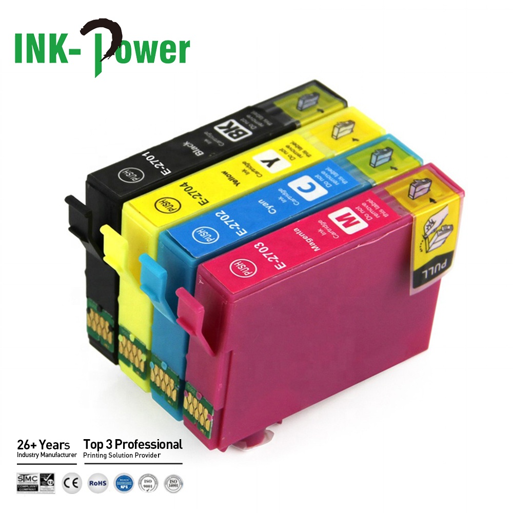 INK-мощность T2701 T2702 T2703 T2704 T27 премиум цвета Совместимый струйный картридж для Epson рабочей силы Pro WF-7715DWF WF-3620DW