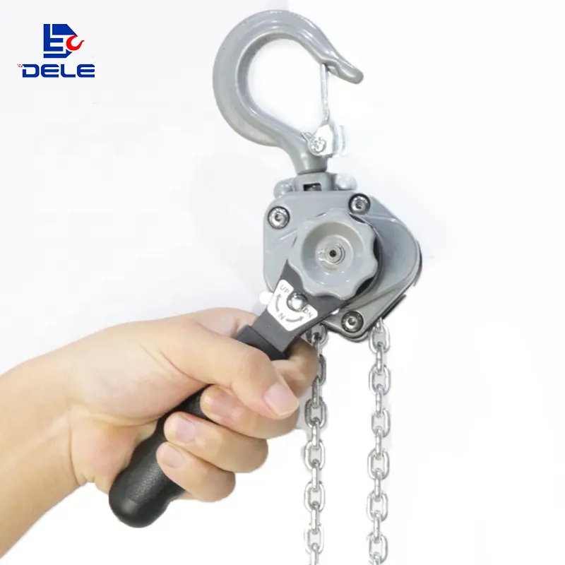 500kg pocket light weight aluminum lever chain wrench block