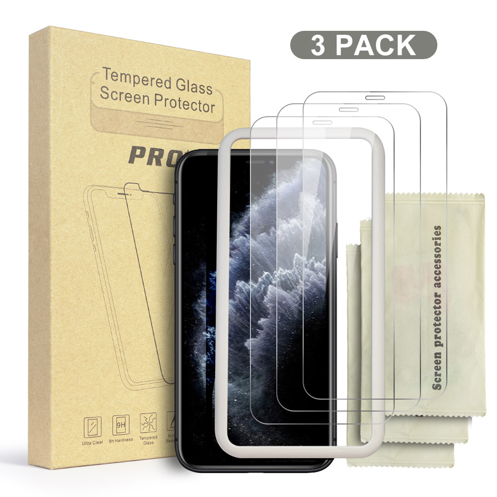 Популярный товар, 3 упаковки, 2.5D Закаленное стекло для iphone 9H 0,33 мм, защита экрана из закаленного стекла для iphone 11 pro Max