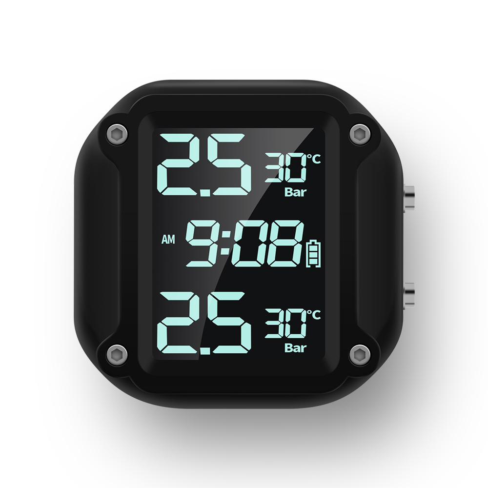 Водонепроницаемый датчик Tpms мотоцикл перезаряжаемый монитор давления в шинах для мотоцикла Беспроводная система контроля температуры