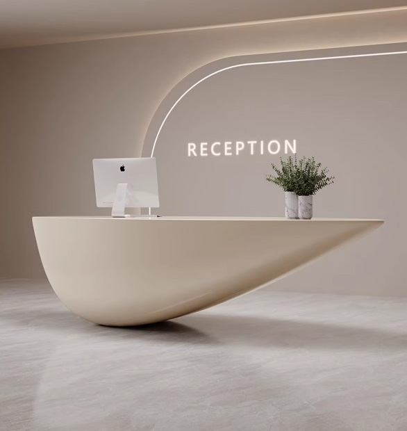 SAGELY marble small office sale clinic reception tables beauty salon hospital design counter reception table front desk