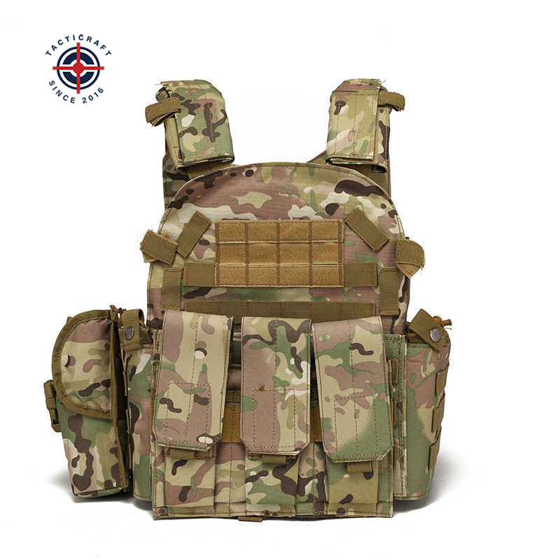 Double Layer Protection Body Security Tactical MOLLE System Vest Lightweight Camouflage Vest Outdoor Breathable