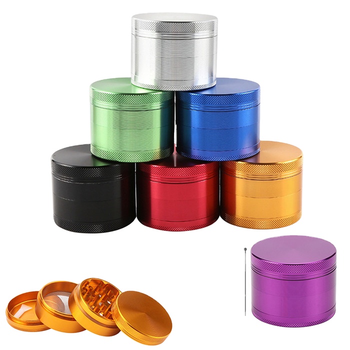 55mm Grinder Zinc Alloy Metal Herbal Magnetic Smoke Grinders Smoking Grinder