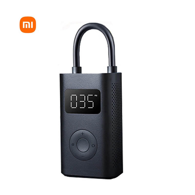 Портативный Электрический воздушный компрессор Xiaomi 1S Электрический насос для мотоцикла автомобиля шины для футбола обновленная китайская версия