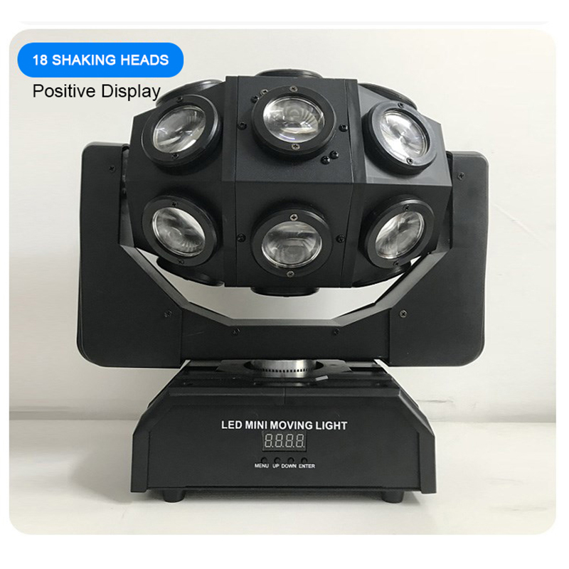 Maaadro DMX512 120 Вт LED18 * 15 Вт 4 в 1 бесступенчатый вращающийся лучевой свет