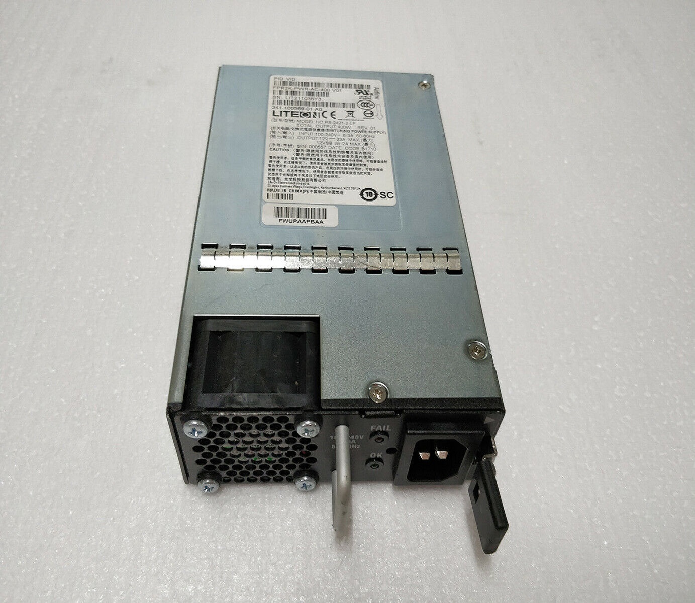 FPR2K-PWR-AC-400 341-100569-01 PS-2421-2-LF 400W блок питания для FPR2100