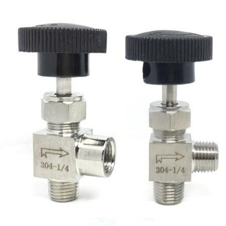 Игольчатый клапан с резьбой 1/8 "1/4" 3/8 "1/2"