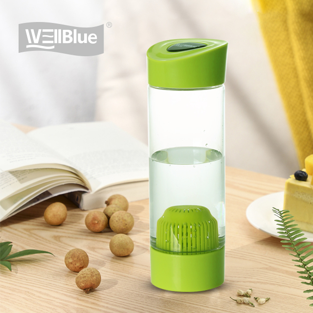 Wellblue alkaline water purifier bottle for outdoor direct drinking