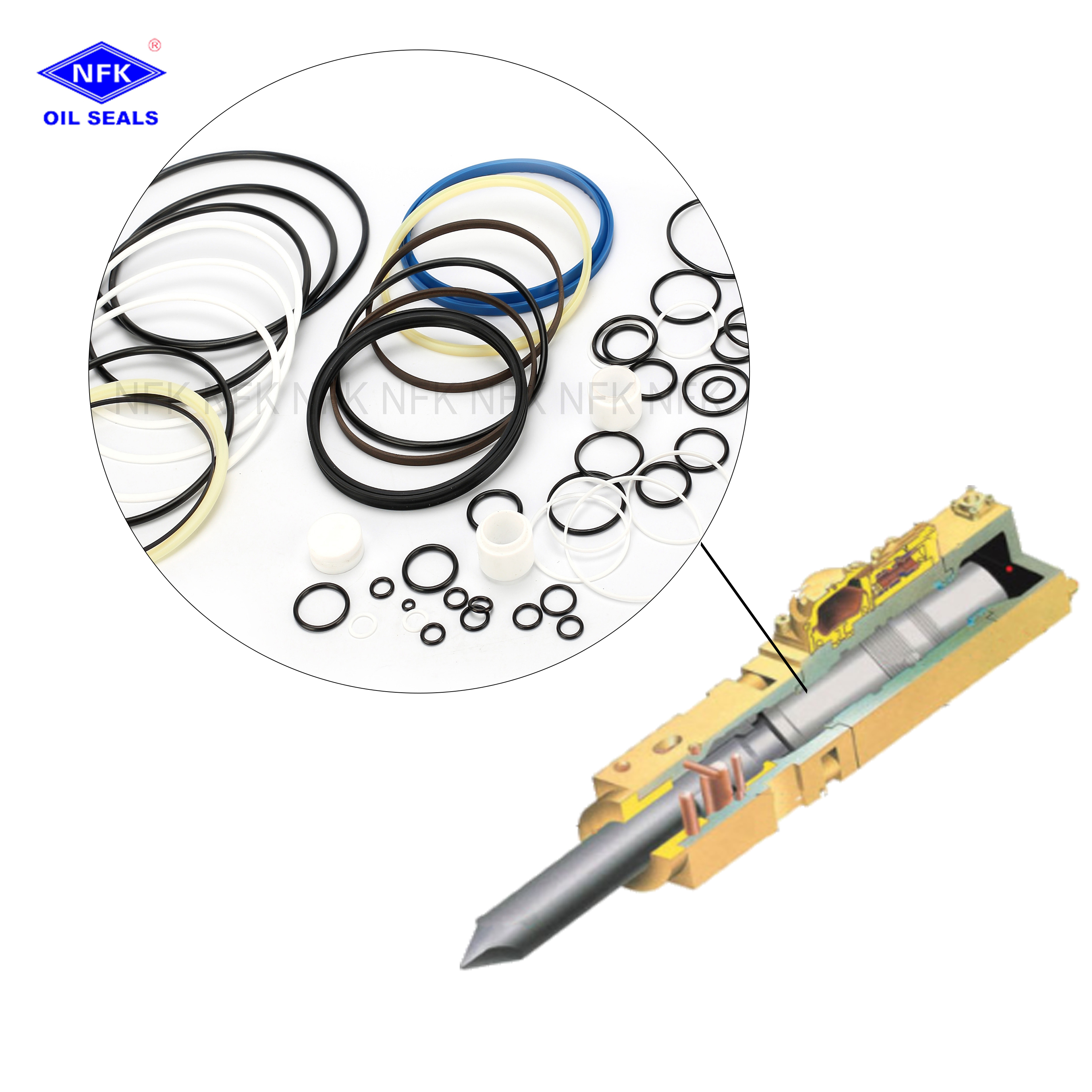 Hydraulic Hammer rock Breakersoil Seal kit Excavator Rubber Mechanical oil Seals Best Quality U801for FURUKAWA HB20G Breakers