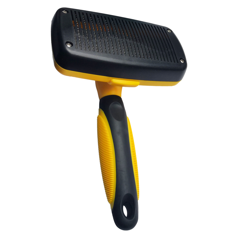Self Cleaning Slicker Brush Shedding Grooming Tool Gently Removes Loose Undercoat for Pets