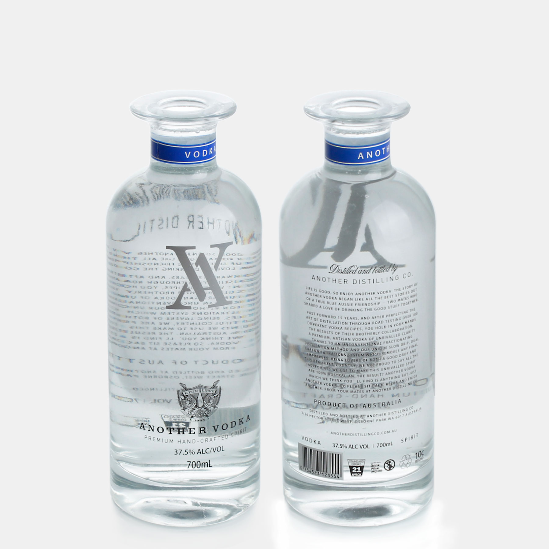 Стеклянная бутылка для виски, 700 мл, 70cl, с шелкографией