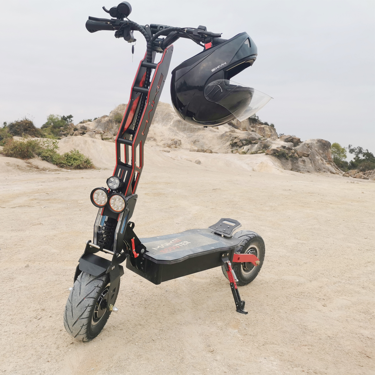 Maike MKS 8000 Вт 13-дюймовый электрический скутер с толстой шиной 80-150kms Диапазон двойной двигатель dualtron storm e скутер самокат e велосипед