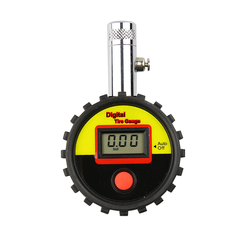 China Factory cheaper LCD Air Digital Tire Inflator Gauge With Chuck And Hose