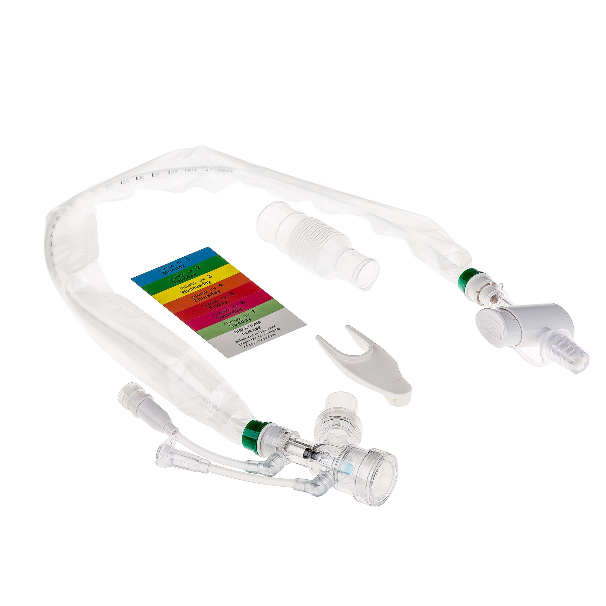 Top-selling Suction Tube 24 Hours Double Swivel Y-piece for hospital Closed Suction Catheter