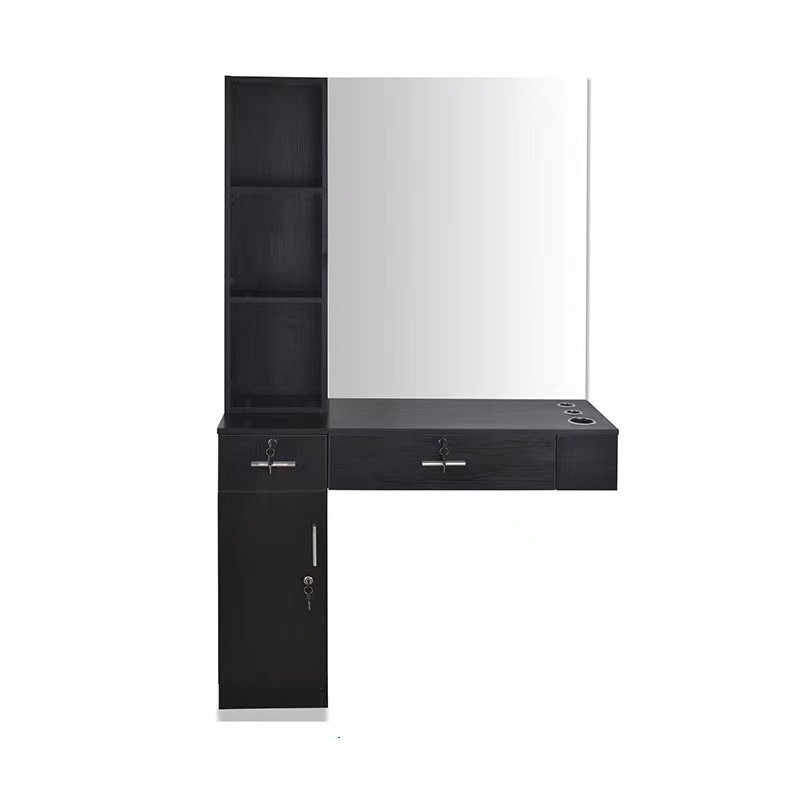 storage save things hot sale barber shop salon equipment cutting hair salon mirror station