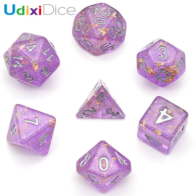 Полигедральные Золотые листья мерцающие D20 выполненные на заказ игральные кости DND для ролевых игр