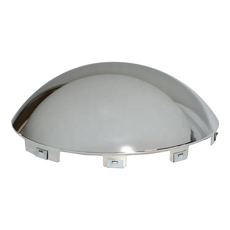Ninetin Truxpro 8-5/8 "крышка передней ступицы из хромированной стали 7/16" губа с 6 слотами Высокий купол нажимной стиль для полу-грузовиков