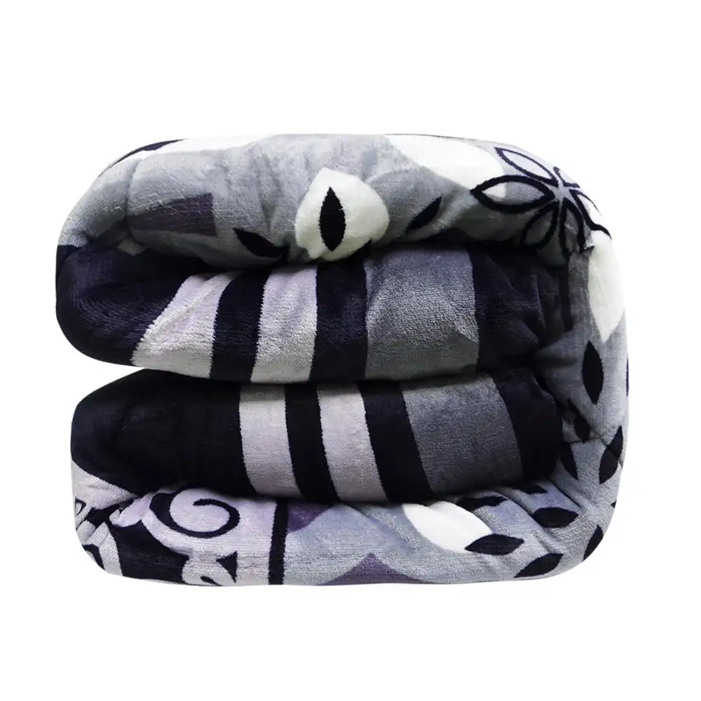 Luxurious Hot Sale Hight Quality Comforter Soft Borrego Blanket Sherpa Flannel Printed Duvet Set