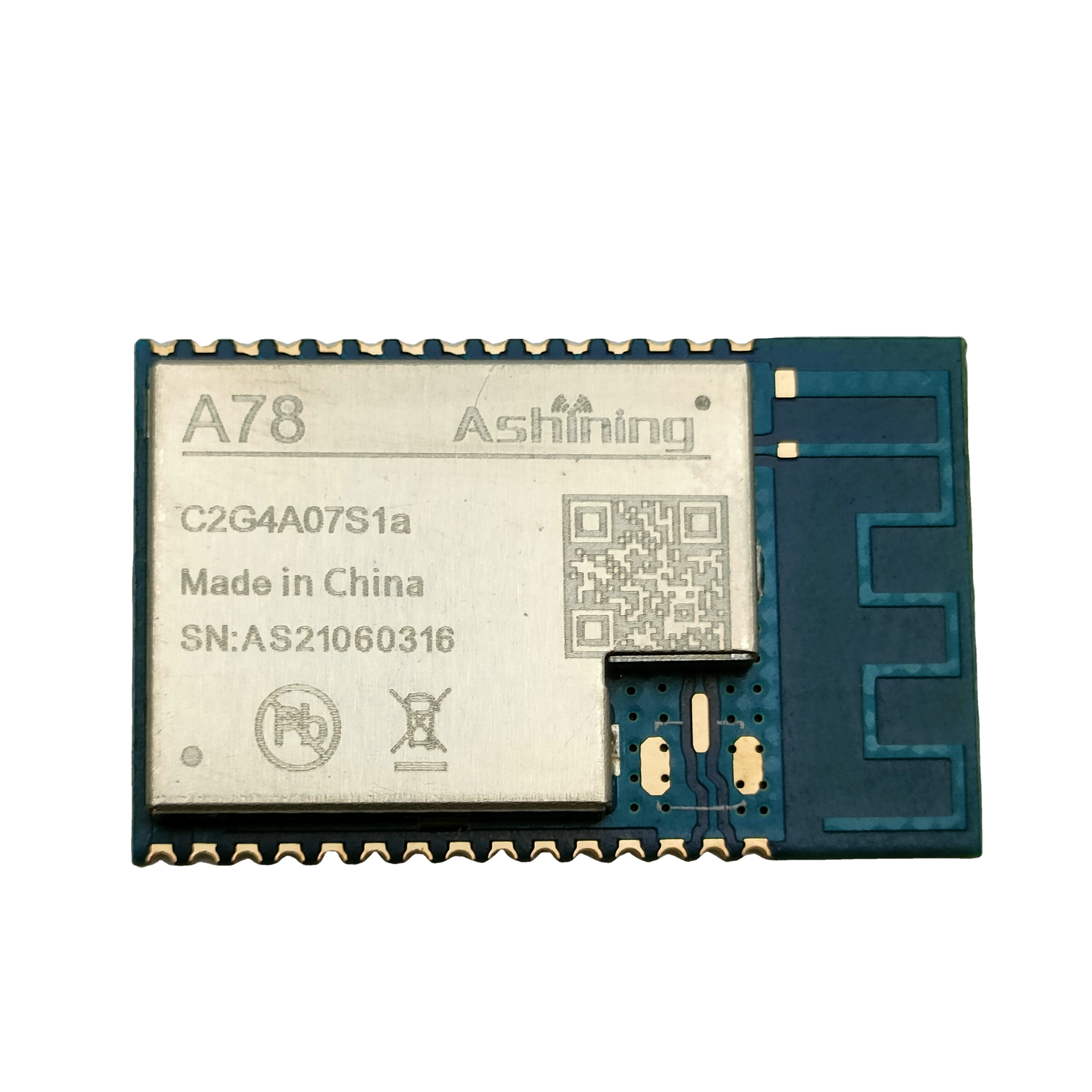 A78-c2g4a07s1a 2,4 ГГц BLE небольшого размера с сеткой SMD беспроводной синий зуб 5,0 Модуль с печатной платой Ipex Zigbee