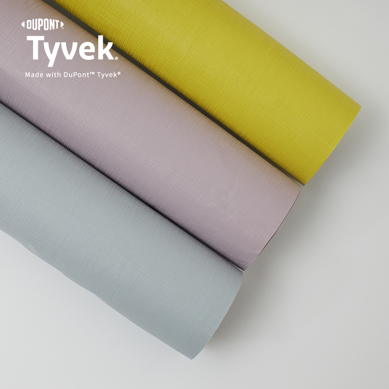 Grid pattern Environmental PU Coated Tyvek Fabric 1443R