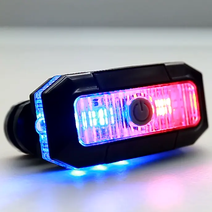 CE ROHS led clip safety policia strobe light for uniform body beacon