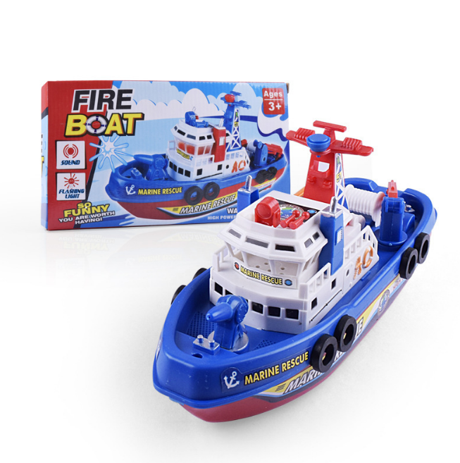Игрушка для ванны, лодка, бассейн, пожарная лодка, морской корабль, модель, игрушка для ванны, набор летних игрушек, подарок на день рождения, Рождество для мальчиков и девочек