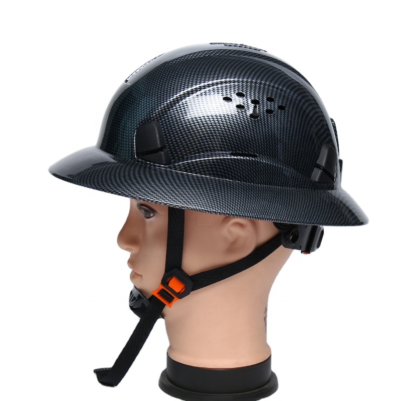 yellow red orange blue white custom logo vented full brim safety helmet hard hat with 6 point suspension