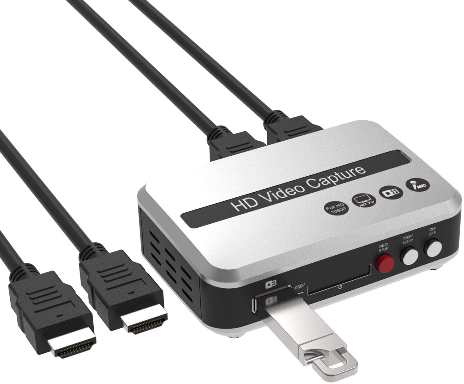 Портативный HD видеоконвертер устройство записи игр для PS4, Xbox One/Xbox 360,LiveTV,PVR DVR, 1080P