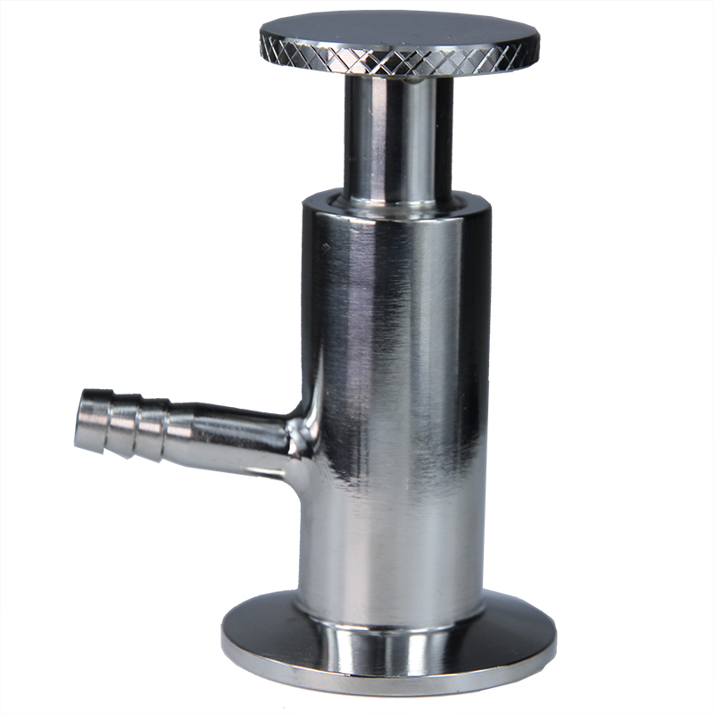 Stainless steel CF8 CF8M quick intall ferrule clamp M threaded stainless steel sampling valve for food pharmaceuticals