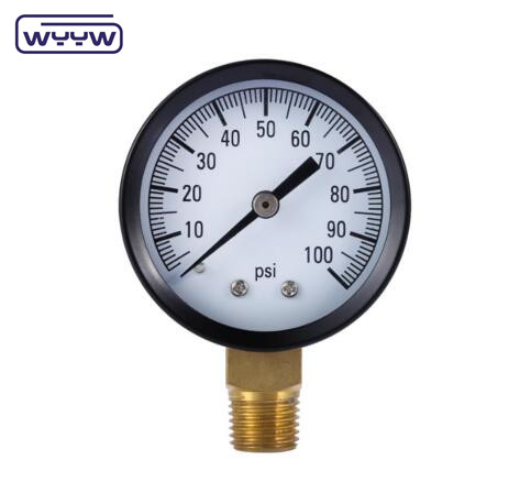 1/4NPT резьба 2,5 дюйма 0-100PSI/бар Воздушный манометр