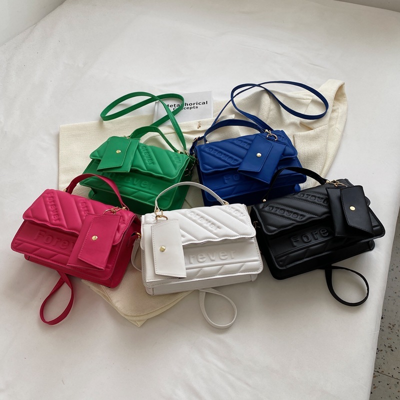 2024 Fashion Ladies Pu Mini Waterproof Purses and Handbags Summer Hot Selling 2pcs/set Fashion Shoulder Bag