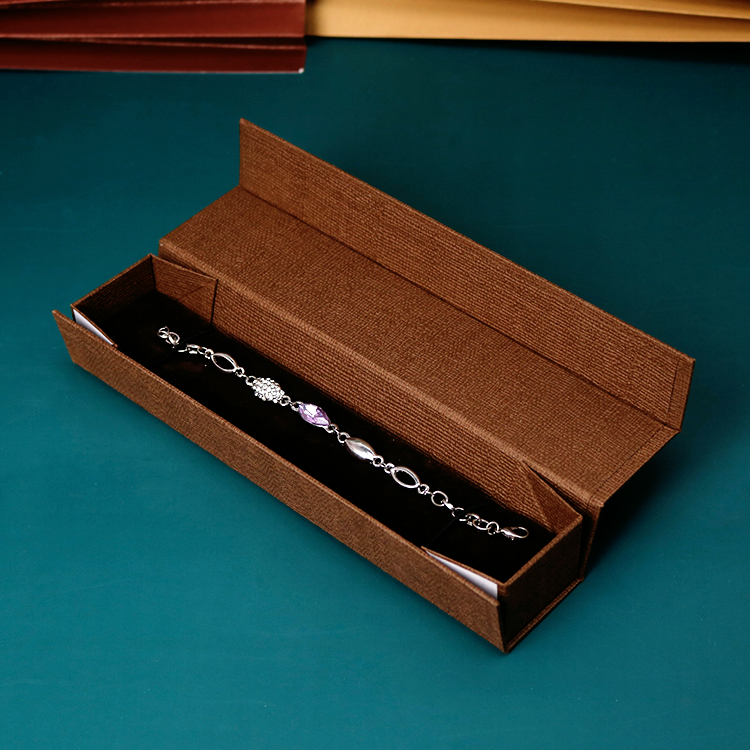 Wholesale Foldable Special Paper Cardboard Magnet Jewelry Bracelet Packaging Box
