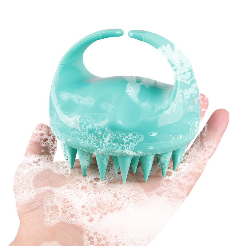 Silica gel shampoo brush massage brushhair shampoo comb bath brush wholesale custom