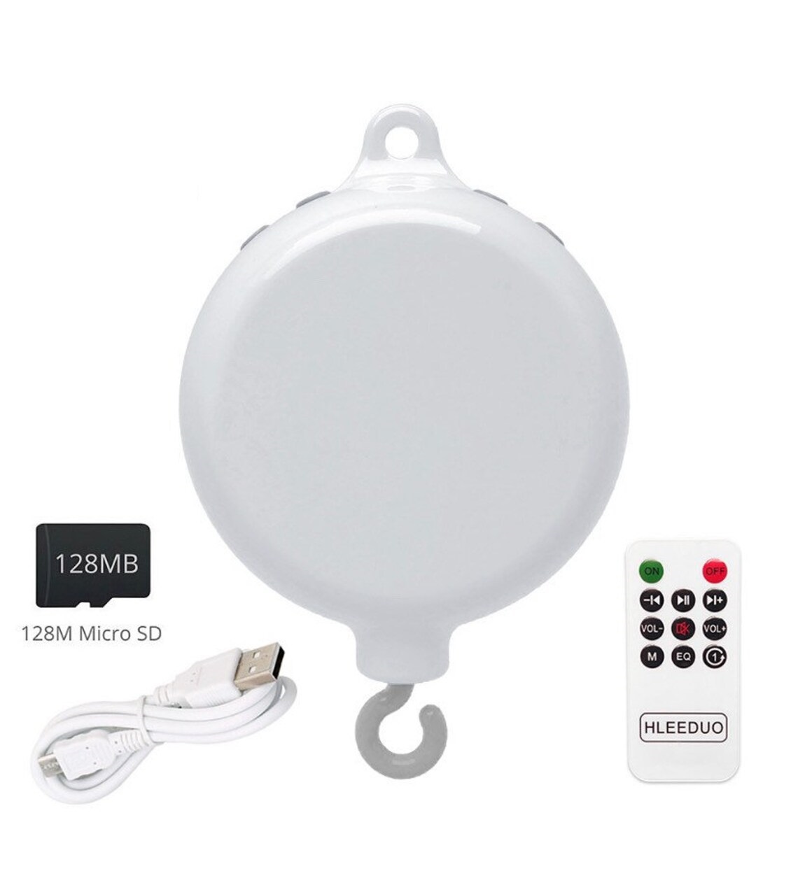 Baby Mobile Music box with SD Card and remote control Baby mobile Quran Speaker Quran Player